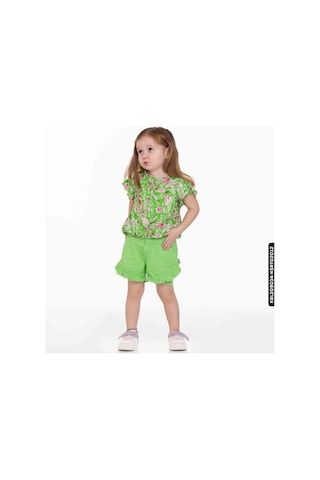 Xo Kids Kız Fırfırlı Şort 9 Ay - 2 Yaş 54716 Ksrt02012 Yeşil