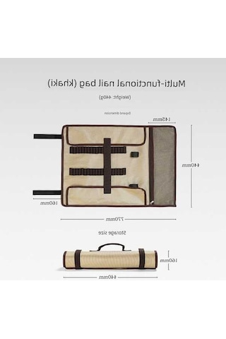 Novahub Kamp Çadırı Kurulum Kanvas Çantası - Büyük Zemin Çivisi Makyaj Çantası Klipsli Um44332-8 Renkli Çanta - Yurt Dışından Çok Renkli Çok Renkli