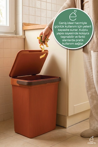 Kapaklı Çok Amaçlı Sepet 10 Litre Düzenleyici Saklama Kutusu Mutfak Banyo Oyuncak Organizer Çok Renkli