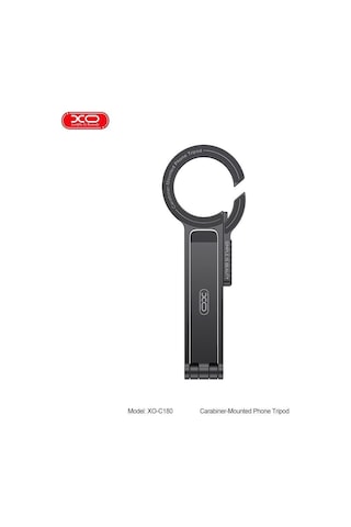 C180 Karabina Montajlı 360 Dönebilen Telefon Tripodu - Manyetik Telefon Standı