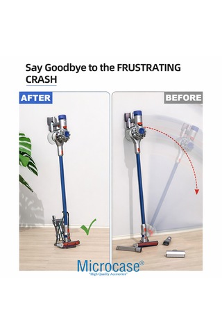 Microcase Şarjlı Süpürgeler İçin Metal Ayaklı Stand Düzenleyici - Beyaz Al5047 Beyaz