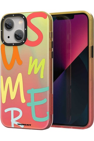 Youngkit Apple Uyumlu iPhone 13 Kılıf YoungKit Summer Serisi Kapak ZORE-267412