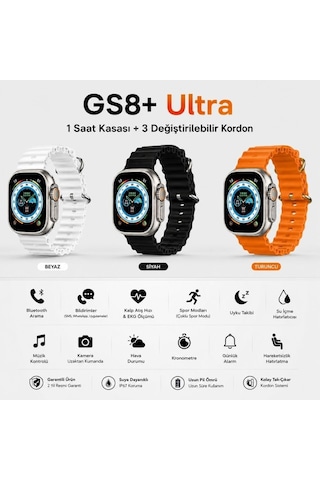 Schitec Gs8 Ultra Android İos Harmonyos Uyumlu Akıllı Saat  (Distribütör Garantili)