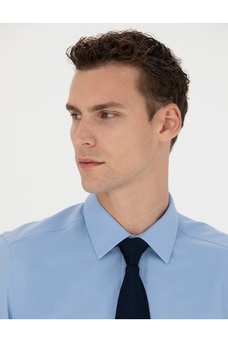 Pierre Cardin Erkek Mavi Basic Gömlek 50277778-vr036 Mavi