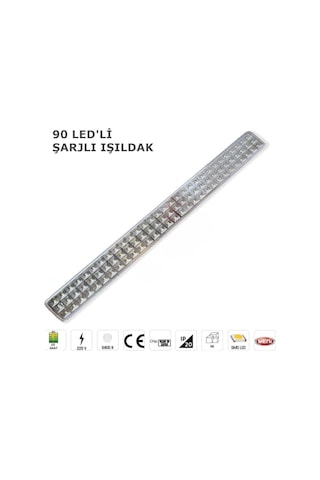 Ucuz Geldi Şarj Edilebilir Ledli Şarjlı Işıldak Cata Tuna 90 Led'