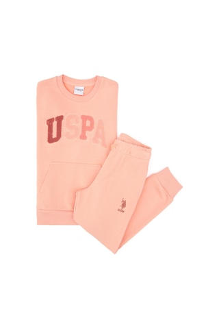 U.s. Polo Assn. Kız Çocuk Somon Pijama Takım 50318962-vr047 Somon