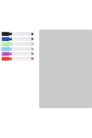 Ruicoo 20x30cm Şeffaf Akrilik Manyetik Tahta - Ofis/sınıf İçin Not Almak, Planlamak, Çizmek Sürekli Kullanılabilir, Kaliteli Malzeme