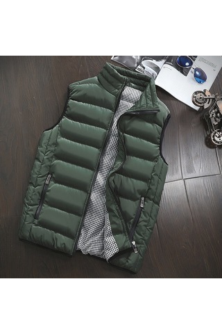 Erkekler İçin Yeni Büyük Beden Pamuklu Günlük Yelek Kırmızı