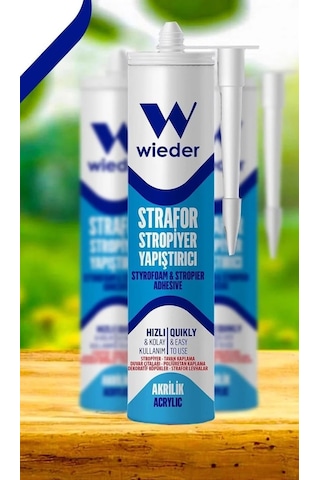 Wieder Strafor Stropiyer Yapıştırıcı Beyaz 450g X 3 Adet Genel