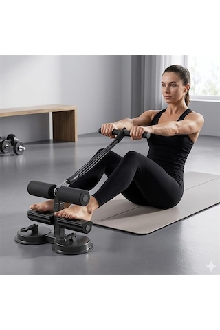 Sn-29962 Vantuzlu Mekik Çekme Spor Aleti Karın Egzersizi Evde Spor Egzersiz Çift Vantuzlu 3 Kademe