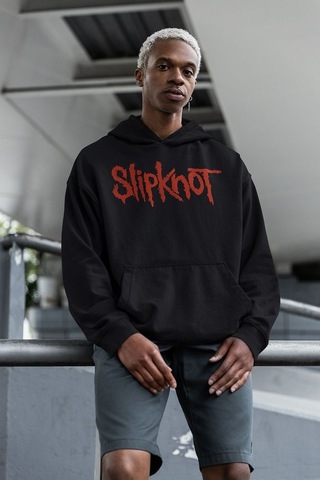 Sevbano Slipknot We Are Not Your Kind Yazılı Unisex Oversize Rock Metal H Siyah