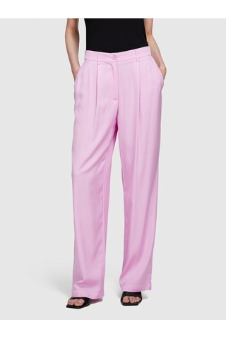 Sisley Viskoz Önü Pileli Geniş Paça Pantolon Kadın Sarı Pantolon - 324p49nmlf057