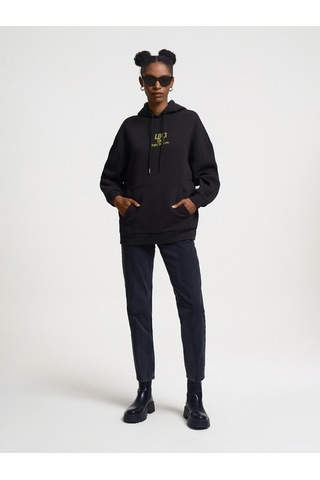 Oversize Kadın Sweatshirt Siyah