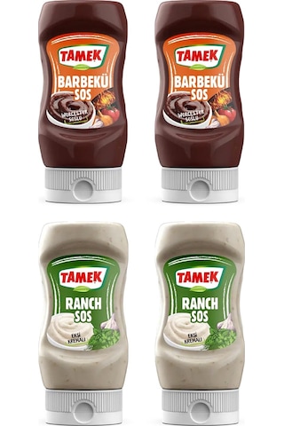 Tamek Barbekü Sos Ve Ranch Sos 4 Lü Set
