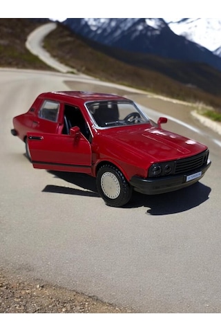 Metal Araba Çek Bırak Toros Bordo Sesli Ve Işıklı 1/36 Ölçek Diğer