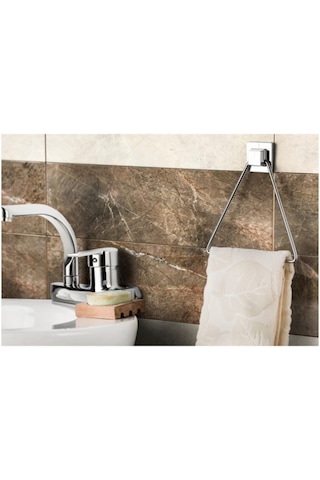 HAGEN GÜÇLÜ YAPIŞTIRMA ÜÇGEN METAL HAVLULUK Krom