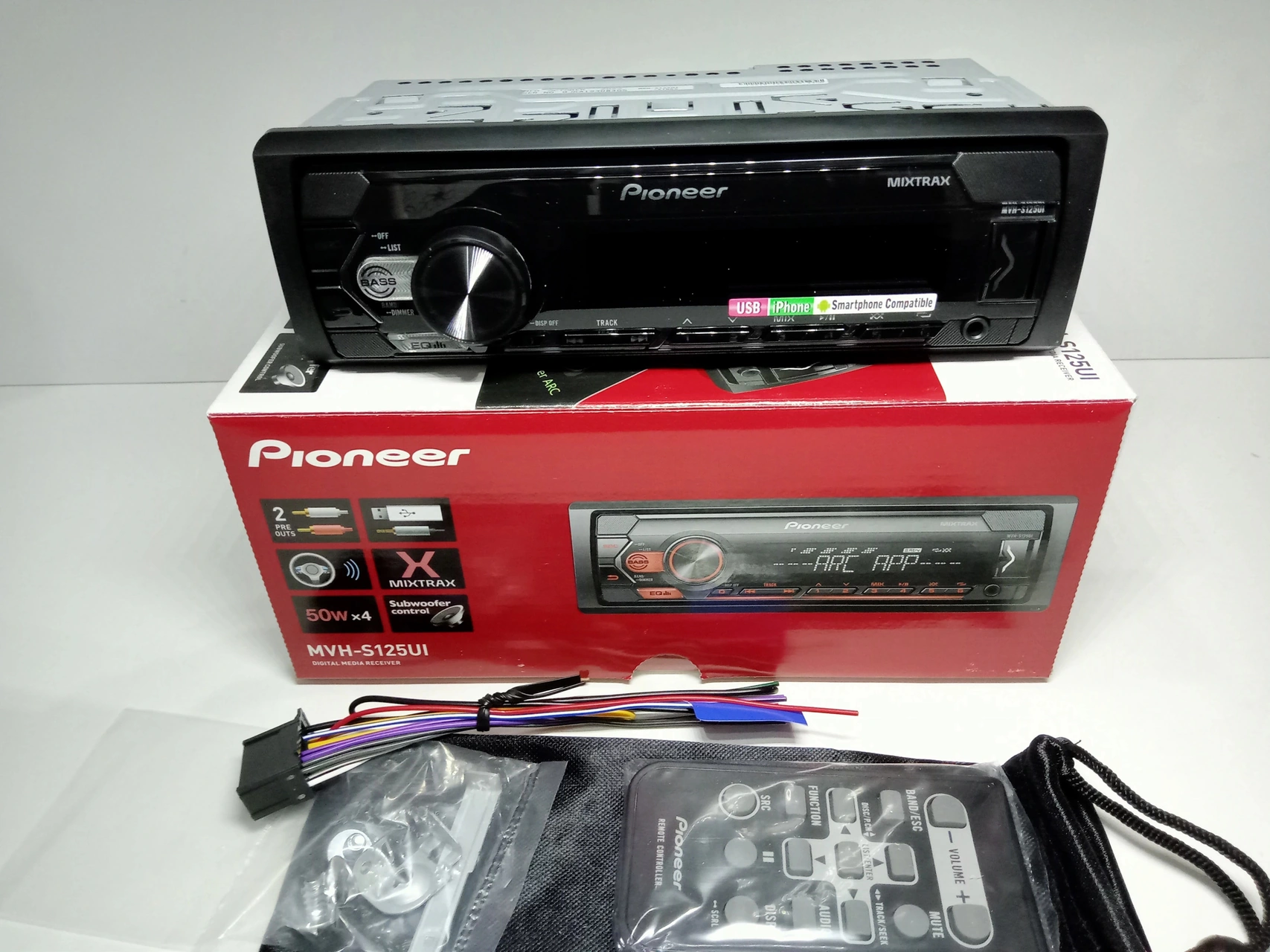 Pioneer Teyp - Mvh-s125uı - Çift Amfi Çıkışlı , Usb , Aux Ve Ekstra Bass