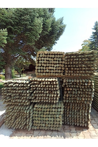Emprenyeli Ahşap Direk Herek Kzık (Bağ Kzığı) 5 Çap 100cm 10'Lu