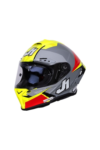 Just1 J-gpr F Cariscasulo Replika Kapalı Motosiklet Kaskı Siyah Kırmızı Beyaz