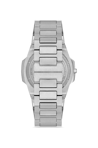 Hislon Cl127s-02ss Safir Camlı Çelik Kordon Çelik Kasa 3 Atm Suya Dayanıklı Metalik Renk Erkek Kol Saati Metalik