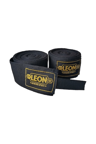 Kogam Leon Elastik Boks, Kick Boks Ve Muay Thai Bandajı 7 Metre Siyah
