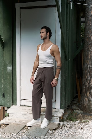 Sergio Düğmeli Kahve Erkek Pantolon Kahve