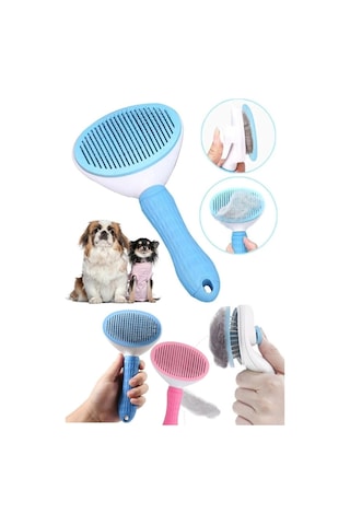 Duffa Otomatik Temizlenebilen Tuşlu Evcil Hayvan Fırçası, Kedi Köpek Tüy Toplayıcı Tarak