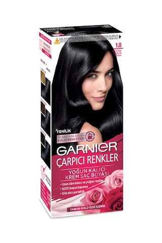Garnier Çarpıcı Renkler Saç Boyası 1 Ekstra Yoğun Siyah