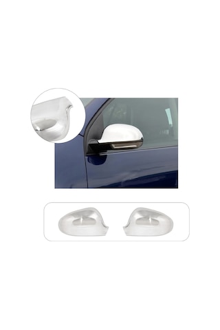Volkswagen Golf 5 Uyumlu 2004-2009 Krom Ayna Kapağı 2 Parça Paslanmaz  Çelik