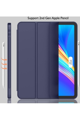 Apple Uyumlu iPad, Pro 11 2. Nesil 2020 Kılıf Kalem Bölmeli Smart Case A2