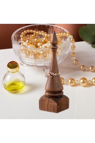 Homyl Halka Teşhir Tezgahı Düğün Hediyesi Için Ahşap Koyu Kahverengi Çok Renkli