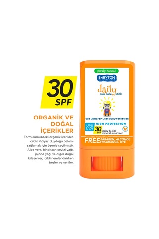 Babyton Doğal Güneş Koruyucu Stick 30 SPF 20 GR