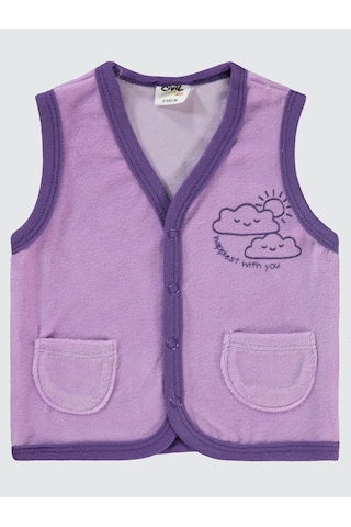 Civil Baby Kız Bebek Yelek 6-18 Ay Lila Lila
