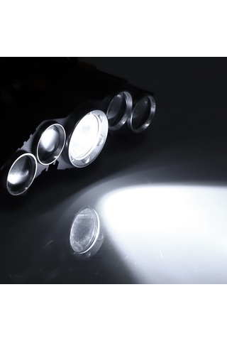 Aubyhe Usb Şarjlı 5 Led Fenerli Kepçe Işığı, 20000lm, Ipx6 Su Geçirmez, Alüminyum-abs, Manevra Eli Boşaltır Pil Yok Diğer