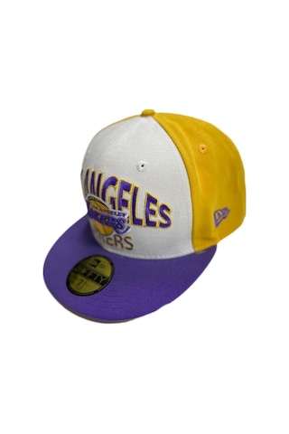 NEW ERA BEYAZ SARI MOR LA LAKERS ŞAPKA L712