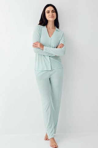 Pierre Cardin Kadın Yeşil Pijama Takımı Pc9115-s-v2 Yeşil