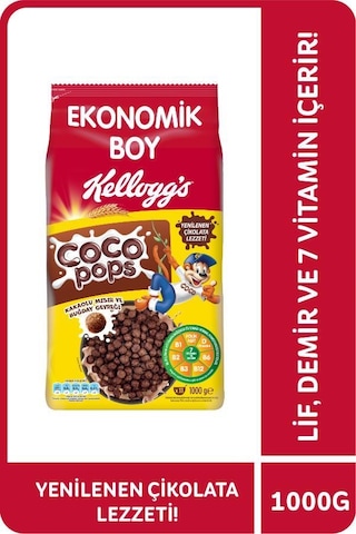 Ülker Kellogg's Coco Pops Topları Çikolatalı Mısır Gevreği 1 KG