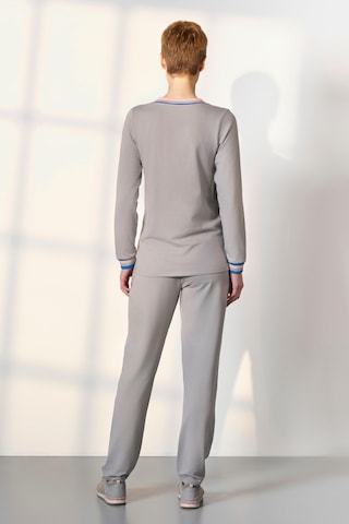 Doreanse Kadın Gri Renkli V Yaka T-shirt Pijama Takımı 25k4044-standart Gri