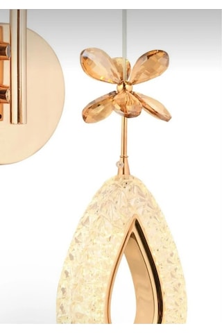 Candela Model Gold Kaplama Oturma Yatak Mutfak Çocuk Odası Duvar Led Pilli Aplik Gold