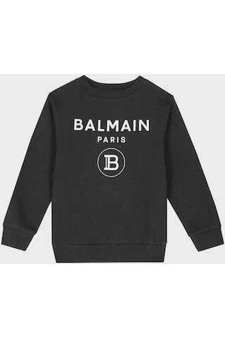 Balmain Çocuk Sweat 6m4760 Mx270 930 Siyah