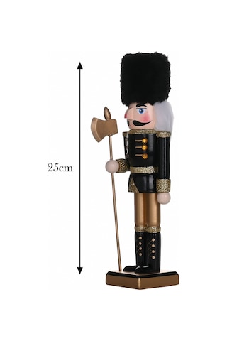 Karaca Home New Year Yılbaşı Nutcracker With Black Hat 25 Cm 153.09.01.1830