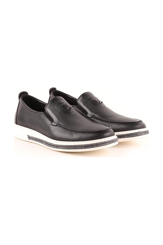 Lbr H1046 Erkek Deri Casual Ayakkabı Lacivert Siyah