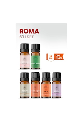 Roma 6 Lı Oda Kokusu Seti Buhurdanlık Yağı, Difüzör Esansı Ve Esansiyel Uçucu Yağ 10ml X 6 Karışık Roma 6 Lı Oda Kokusu Seti Buhurdanlık Yağı, Difüzör Esansı Ve Esansiyel Uçucu Yağ 10ml X 6 Karışık