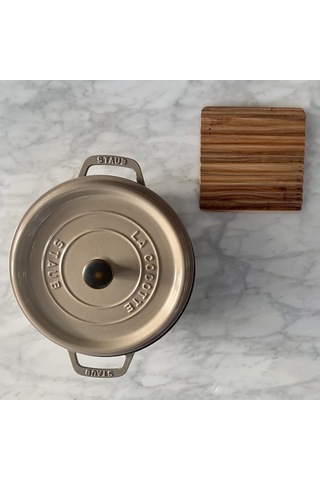 Lexroo Sedona Trivet, 2'li Set Akasya Ahşap Sıcak Bulaşıklık