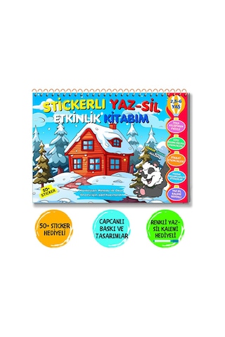 Tekrar Kullanılabilir Stickerlı Yaz-sil Etkinlik Kitabım 2. Kitap