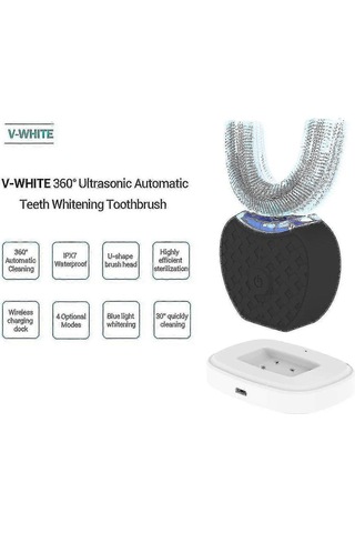 Elektrikli Diş Fırçası, U Şeklinde Sonic Diş Fırçası Diş Beyazlatma Kitisiyah