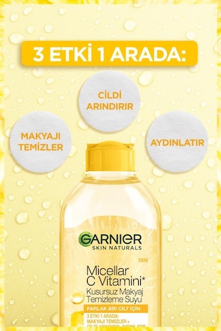 Garnier Micellar C Vitamini Makyaj Kusursuz Temizleme Suyu 400 ML
