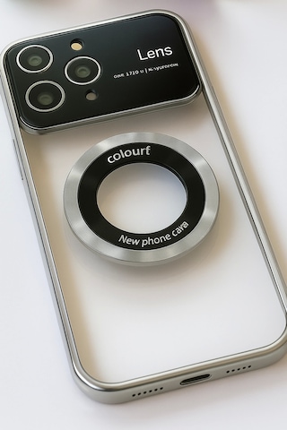 Apple Uyumlu iPhone 14 Pro Max Kılıf Kamera Korumalı Magsafe Colourl Gümüş