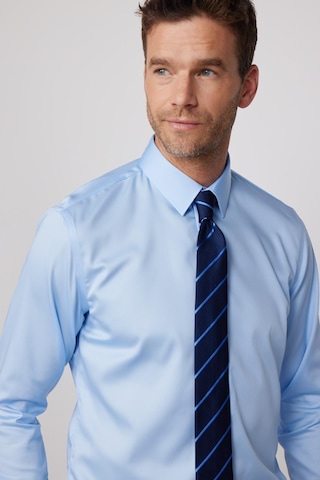 Tudors Slim Fit Non Iron Mavi Erkek Gömlek-29752-mavi Mavi