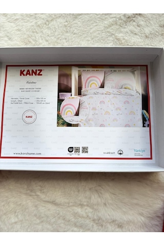 Rainbow Kız Bebek Nevresim Takımı Nevresim100 150cm/çarşaf120 160cm/yastık35 45 Cm Pembe